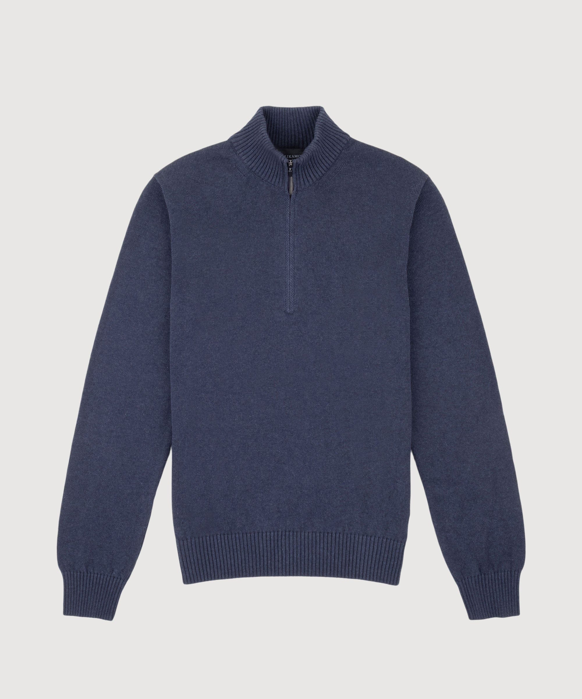 Cotton Half Zip Sweater - Image 10