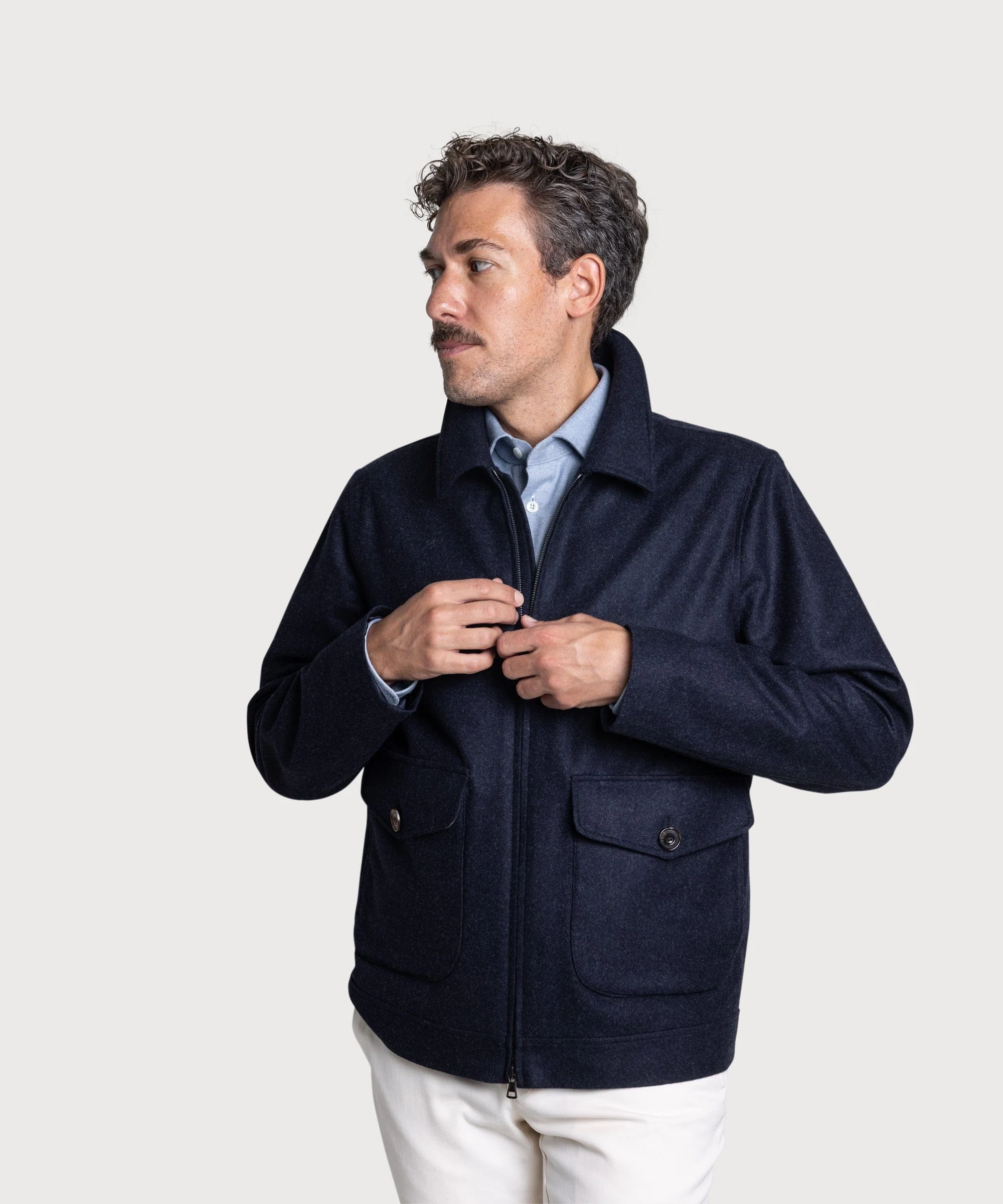 Flannel Blouson - Image 2