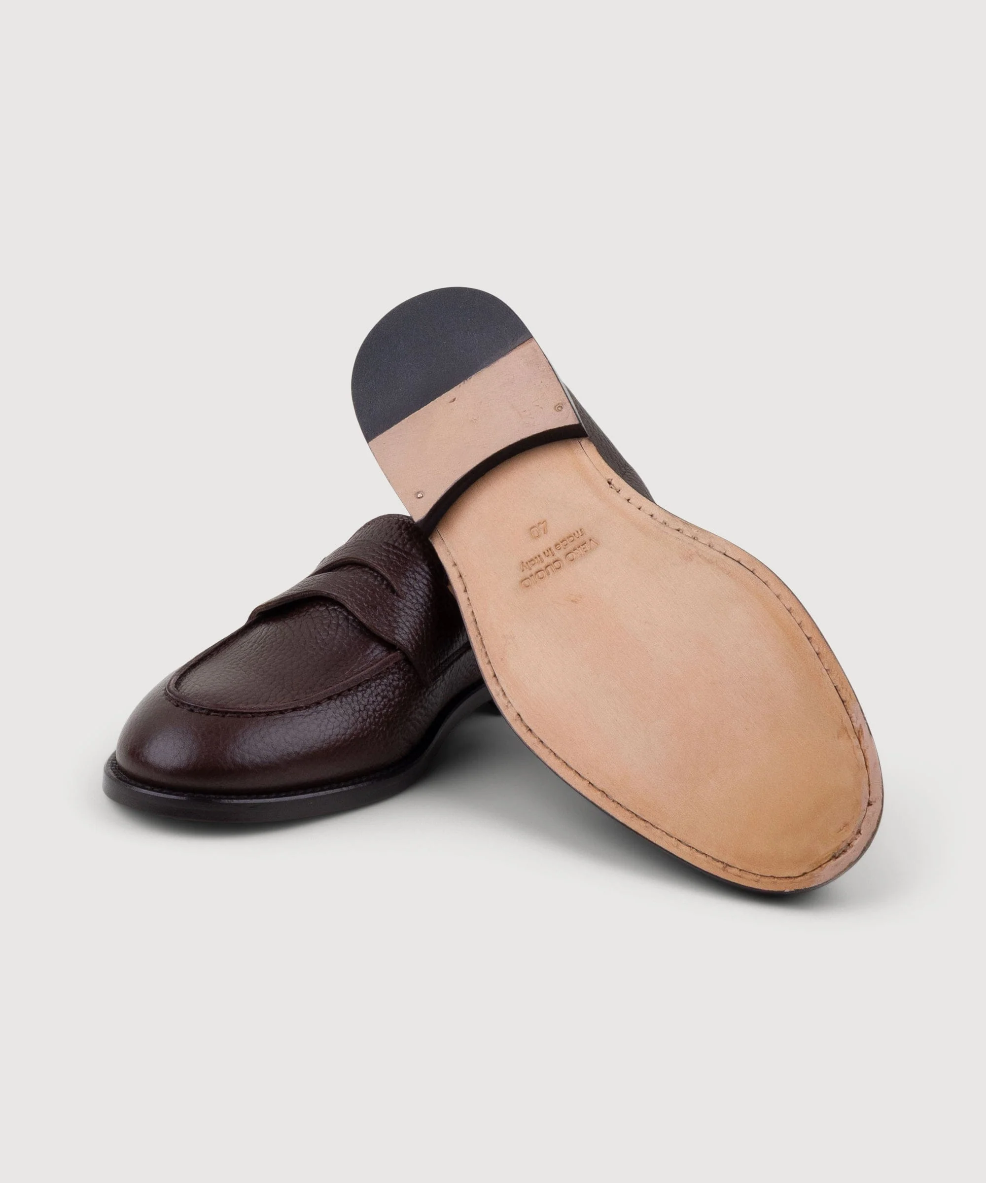 Grained Leather Penny Loafer - Image 4
