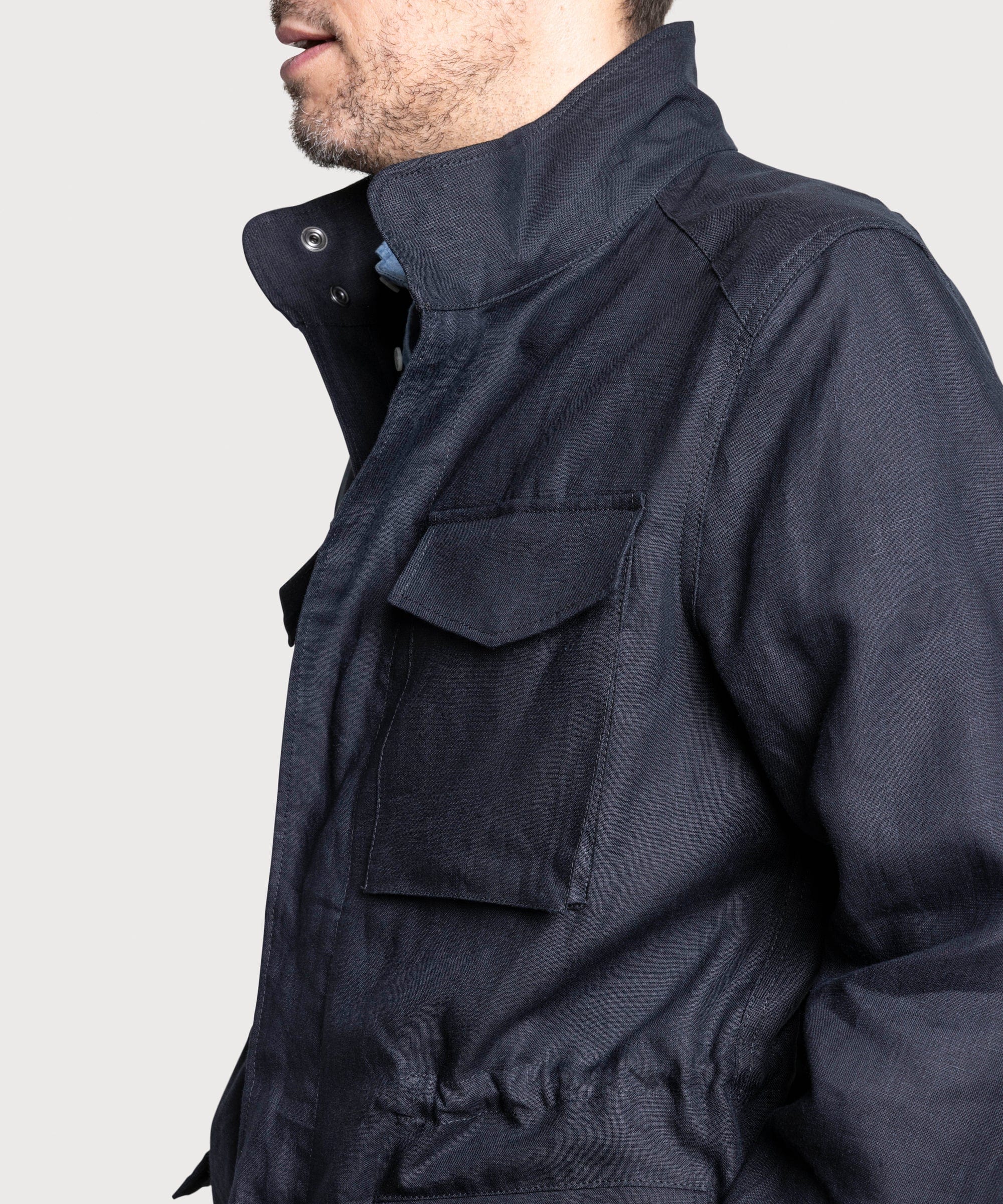 Linen Field Jacket - Image 11