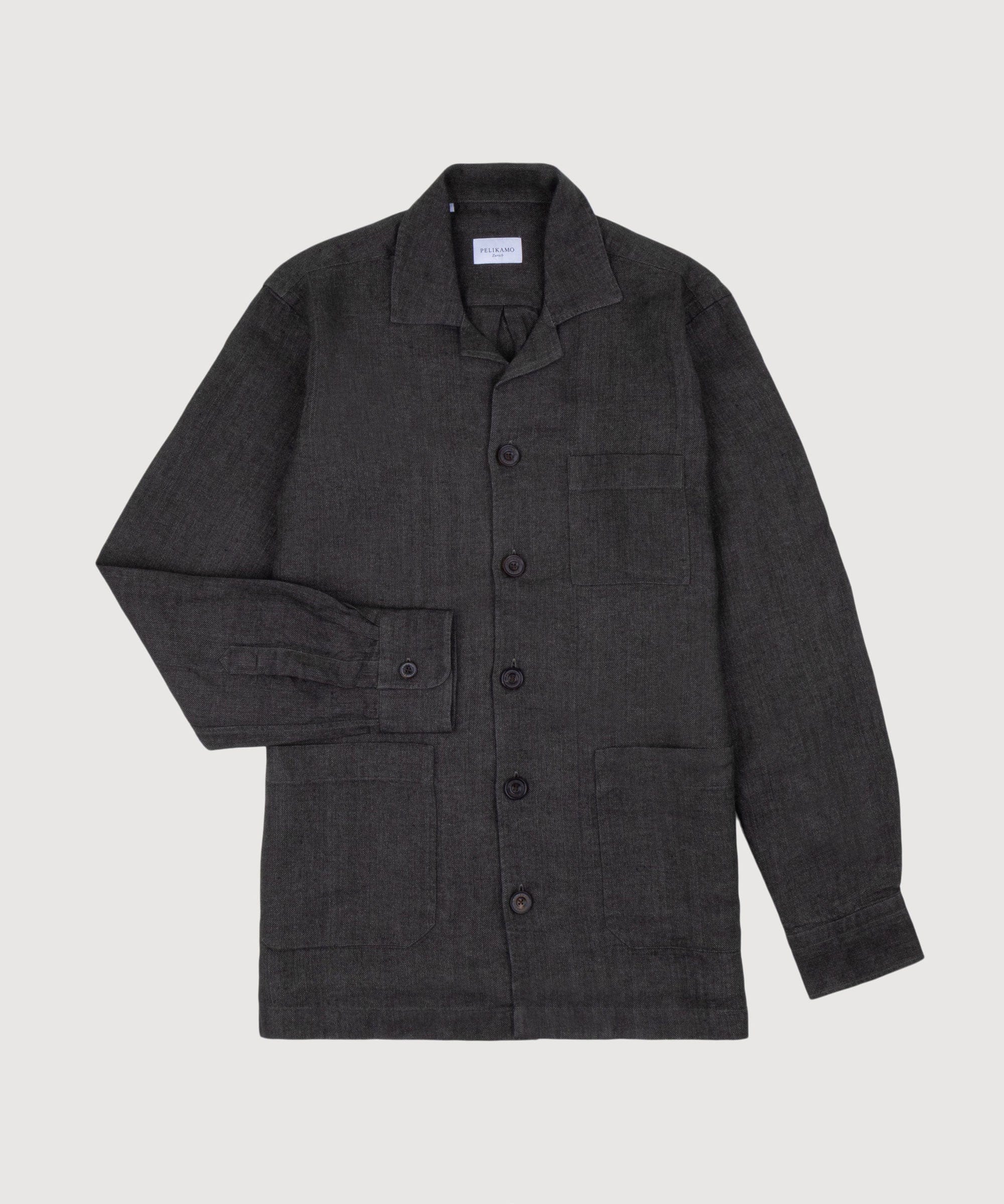 Twill Linen Shirt Jacket - Image 10
