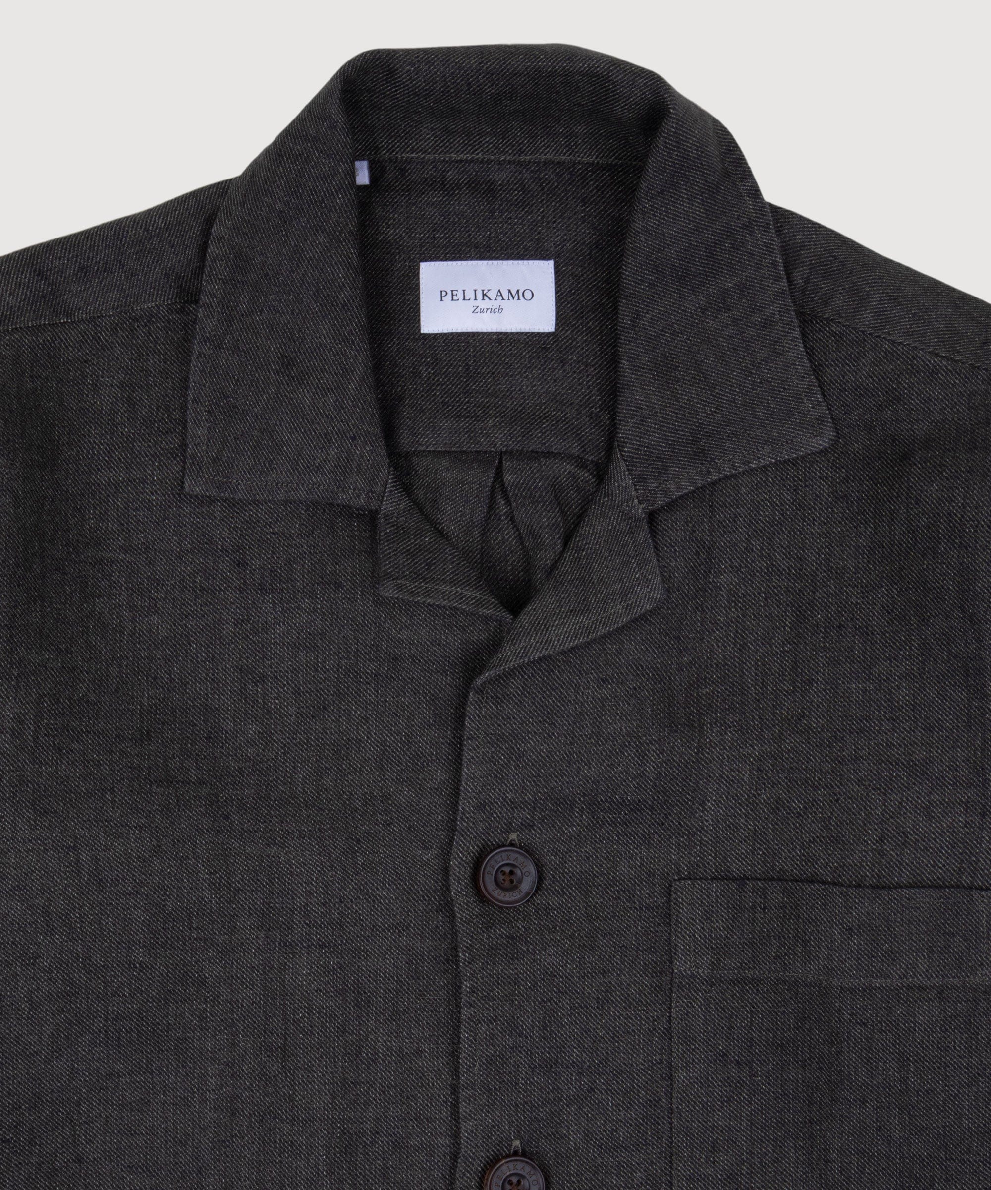 Twill Linen Shirt Jacket - Image 11