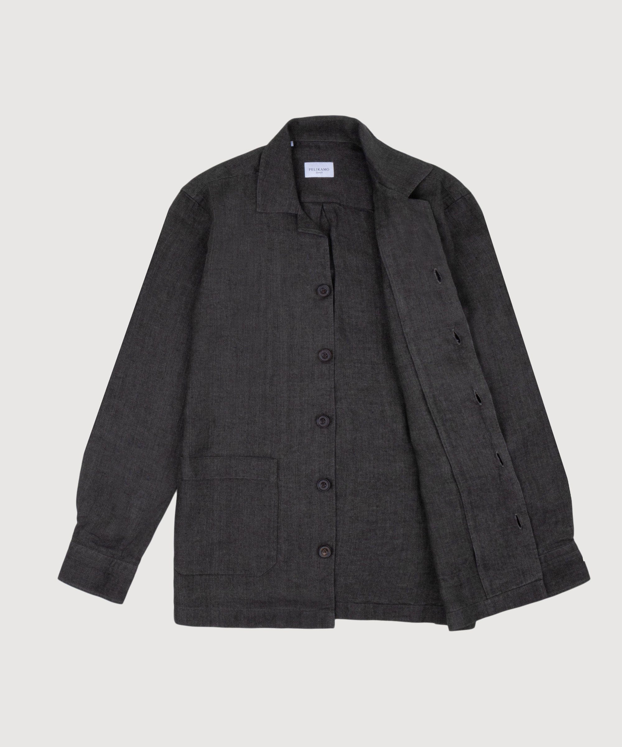 Twill Linen Shirt Jacket - Image 13