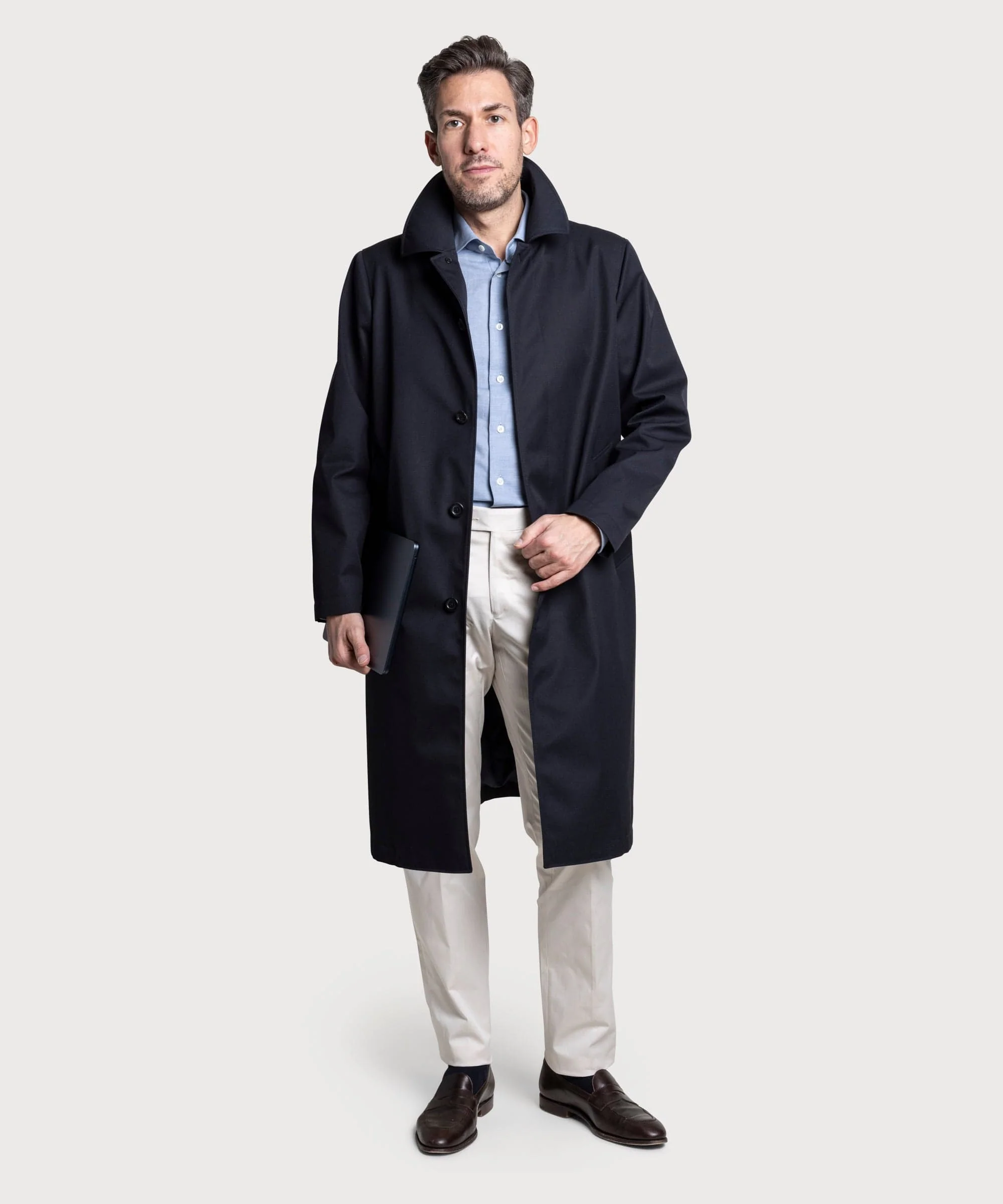 Long Twill Raincoat - Image 3
