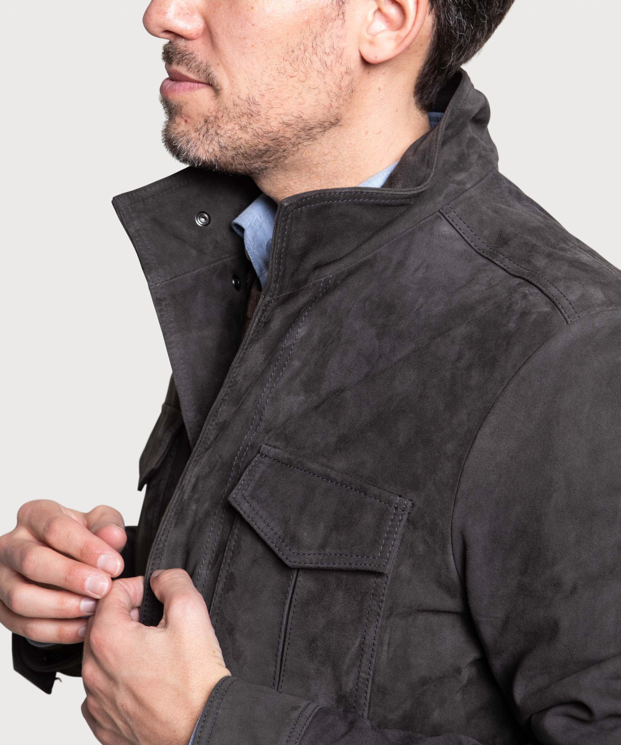 Leather Field Jacket - Image 6