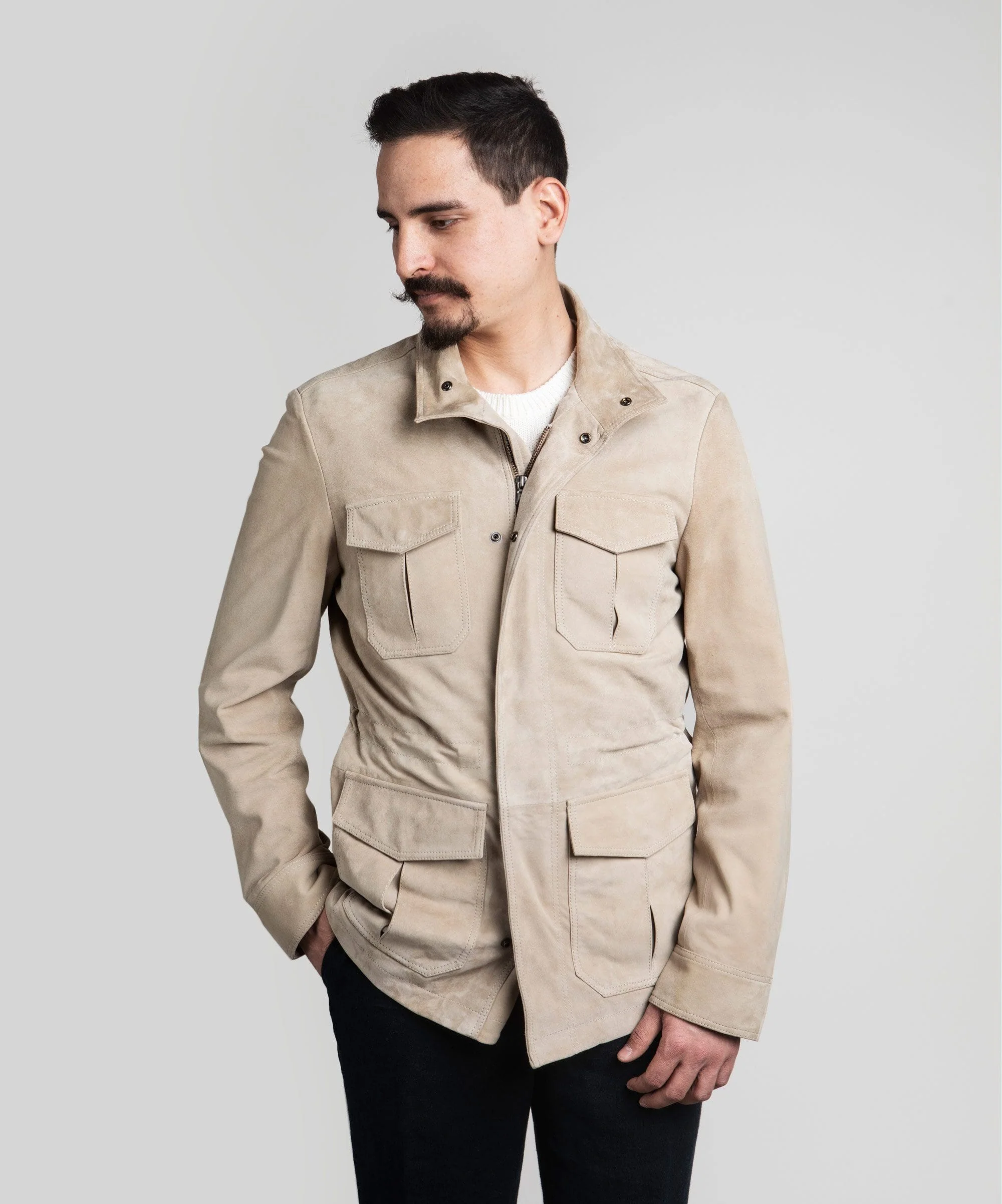 Leather Field Jacket - Image 9
