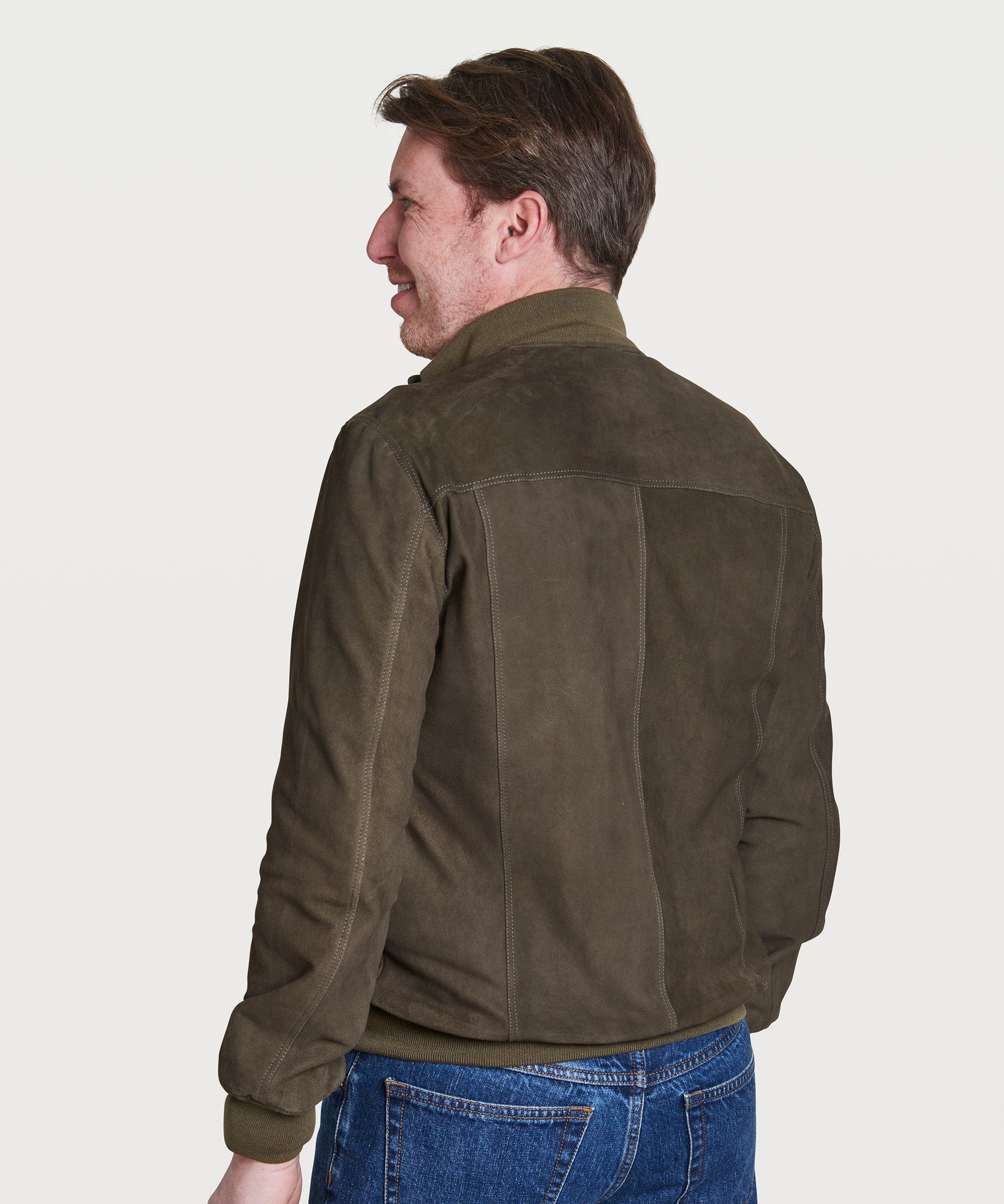 Suede Bomber Jacket - Image 5