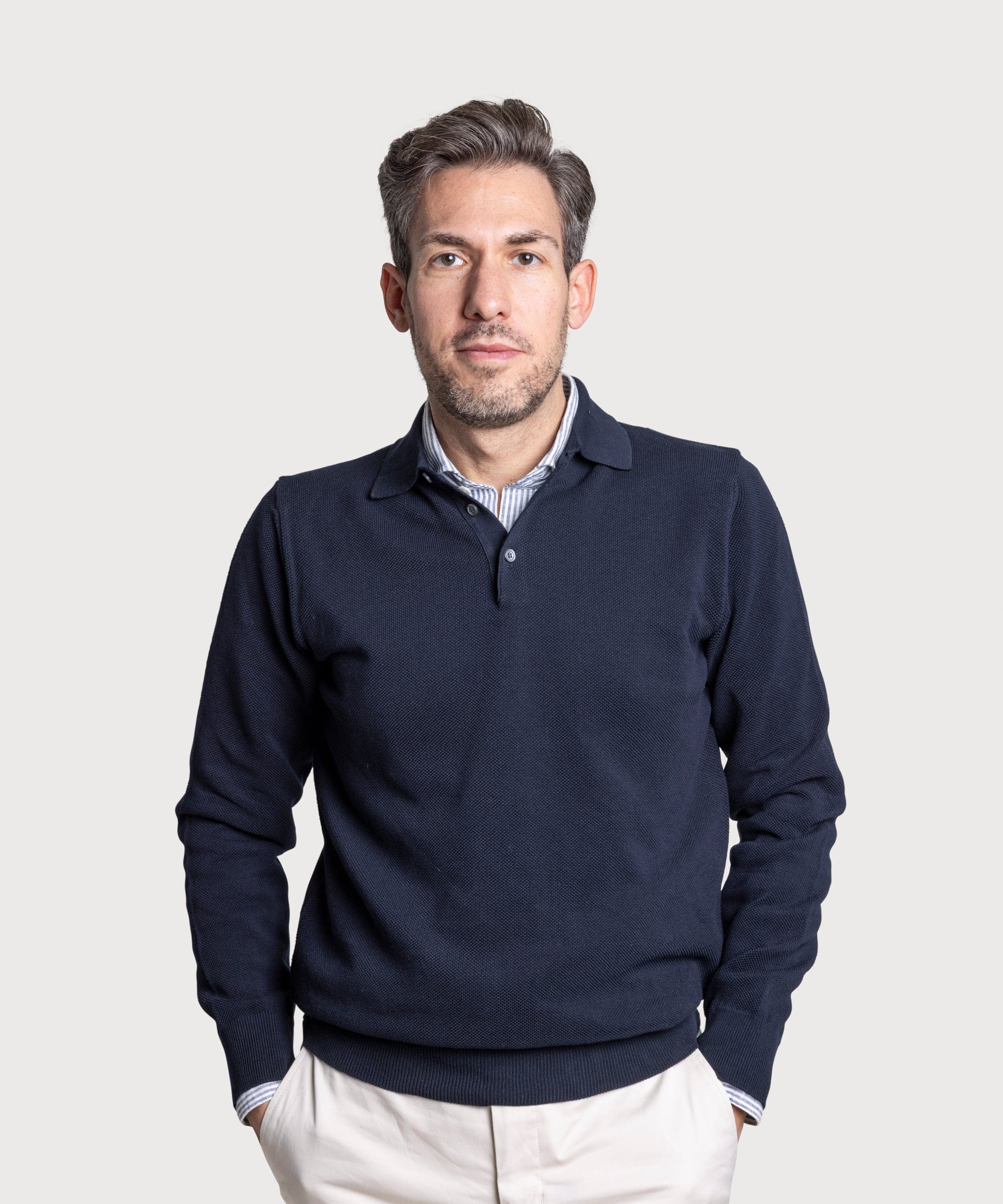Polo Cotton Pique Sweater - Image 4