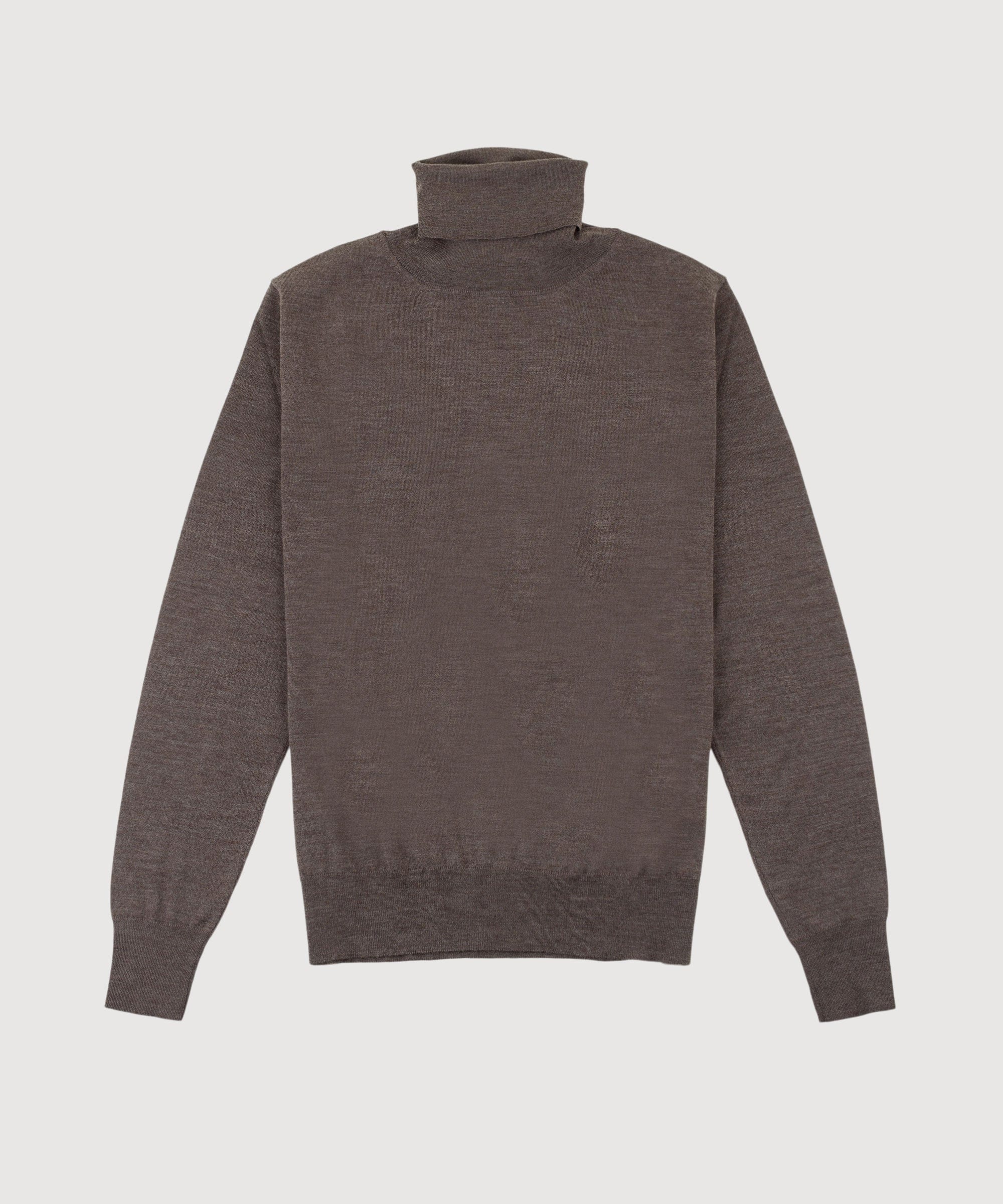 Wool Silk Rollneck Sweater - Image 8