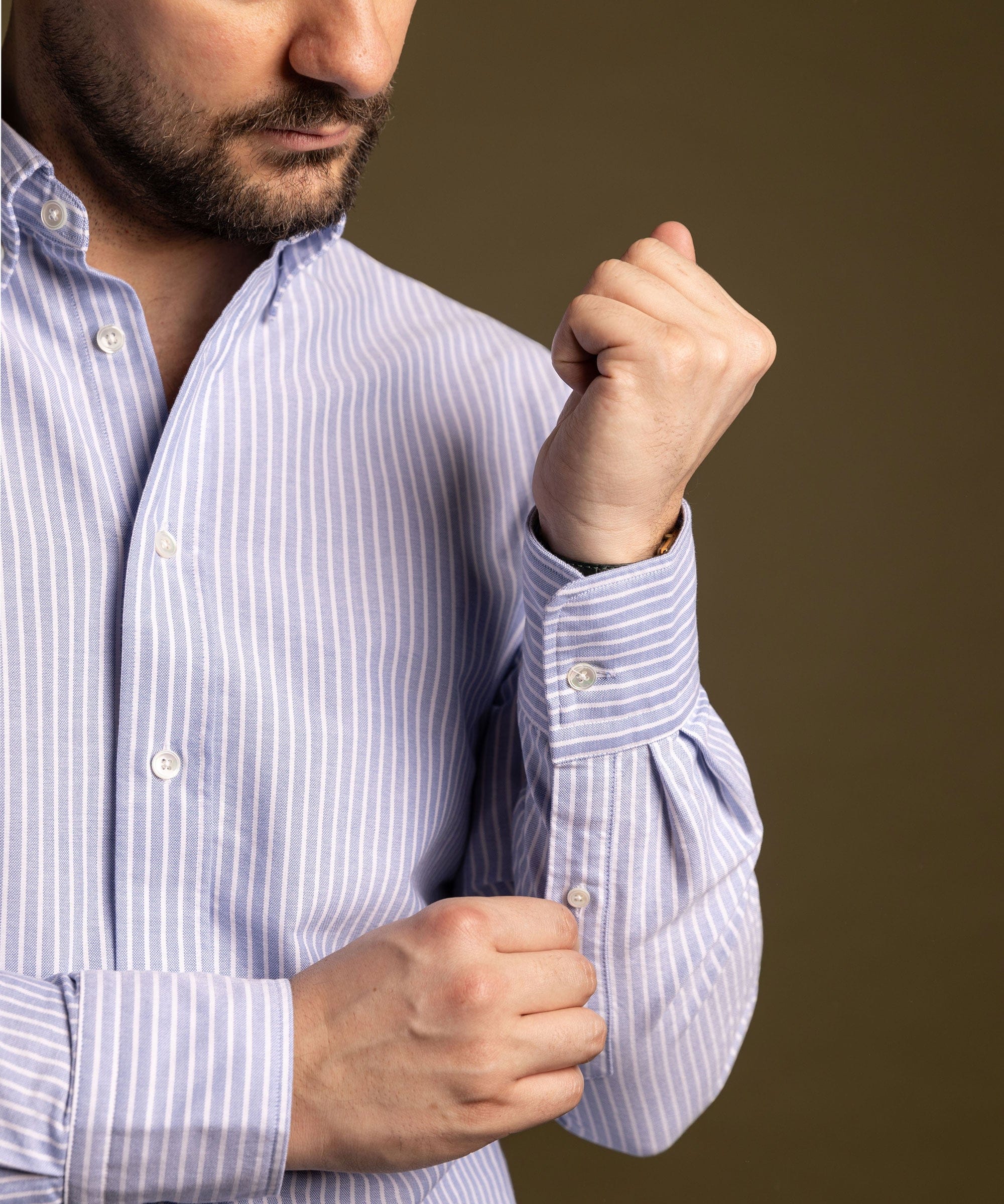Button Down Oxford Shirt Striped - Image 7