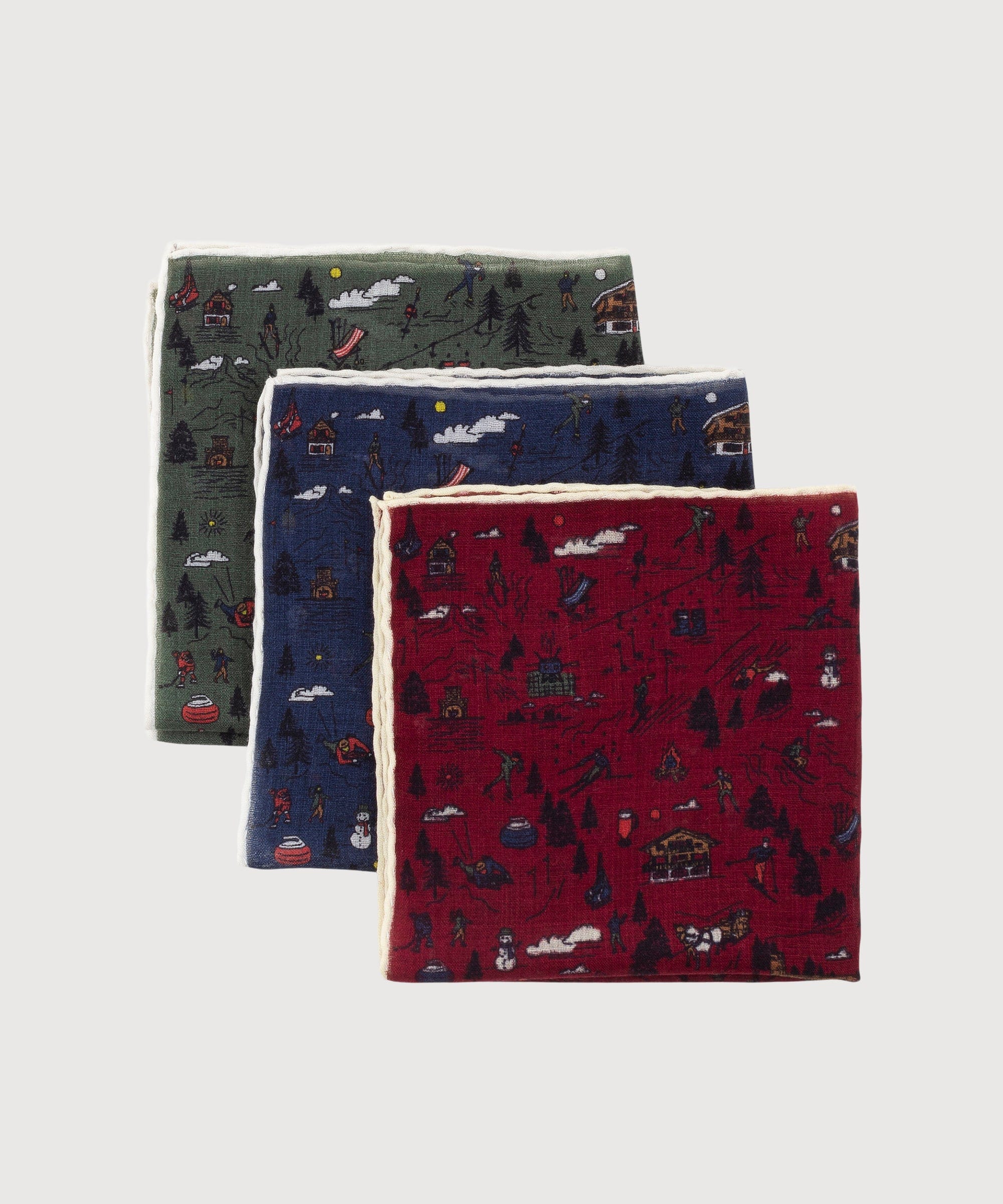Swiss Winter Pocket Square - Image 7
