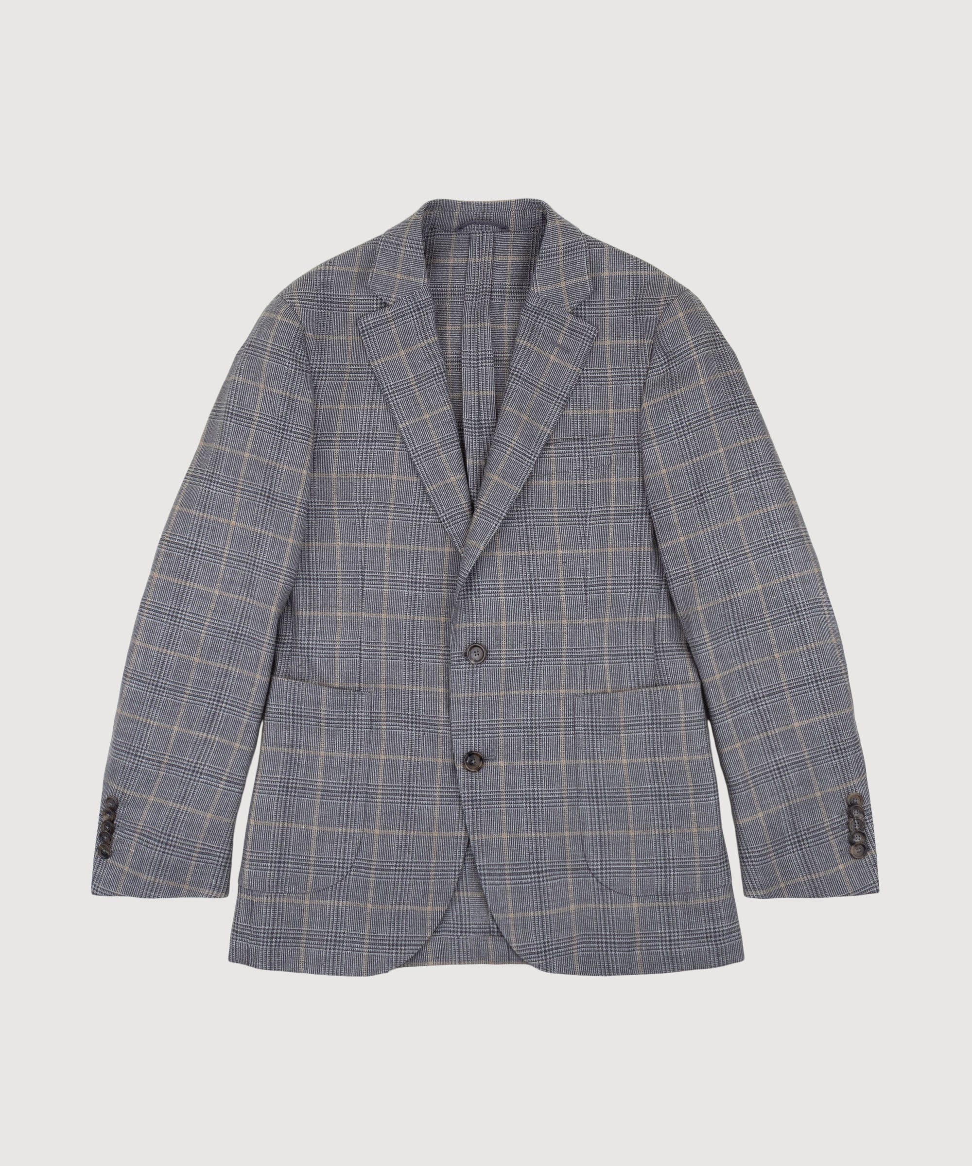Wool Linen Silk Glencheck Jacket - Image 7