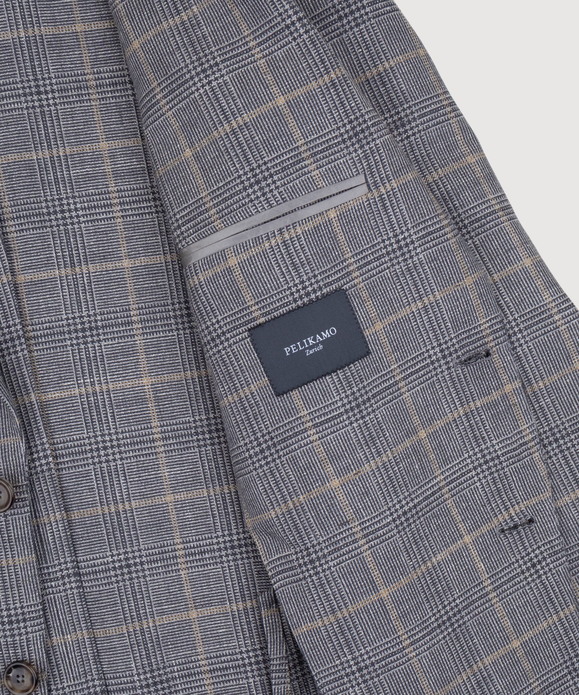 Wool Linen Silk Glencheck Jacket - Image 9